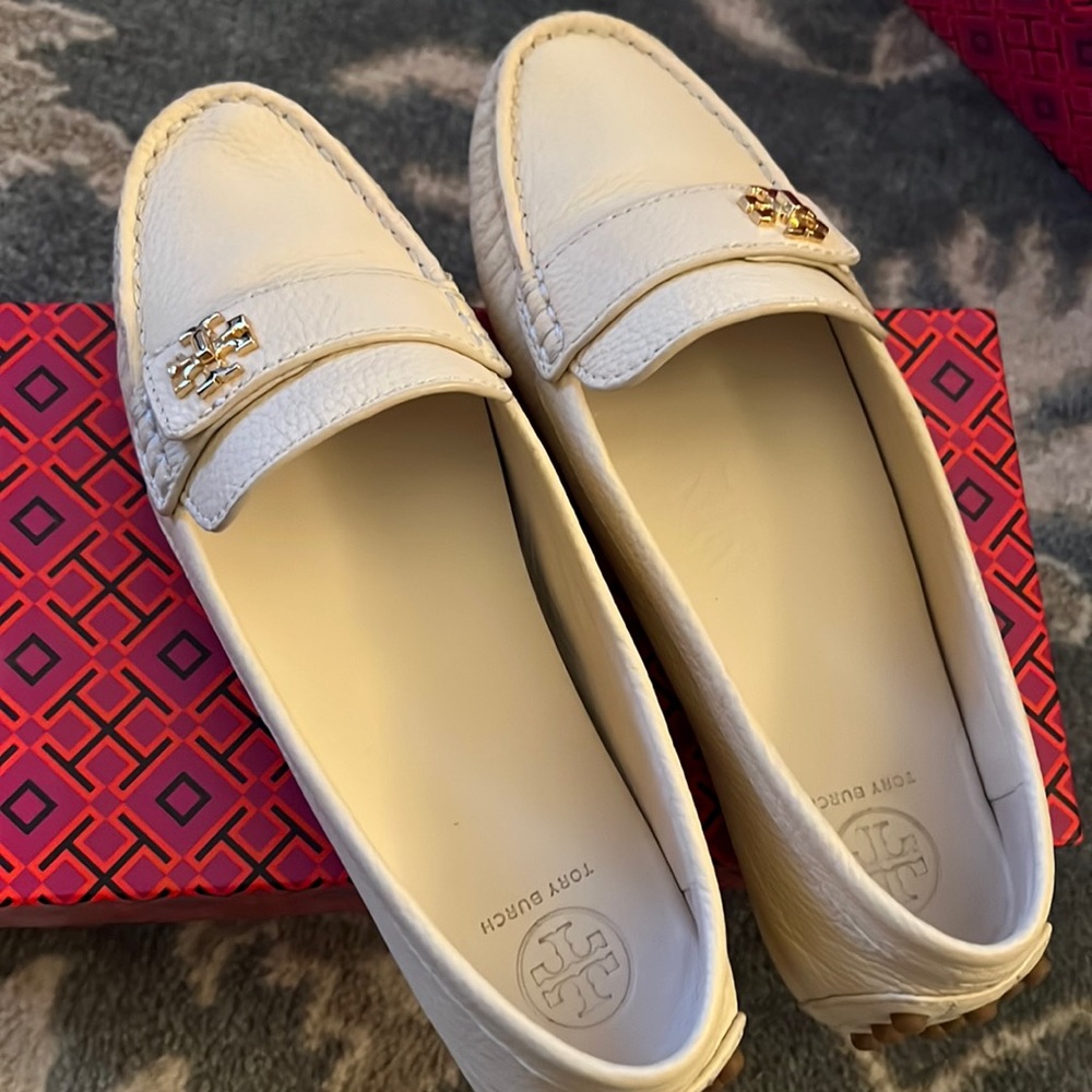 [NEW] Tory Burch Leather Driver Tumbled